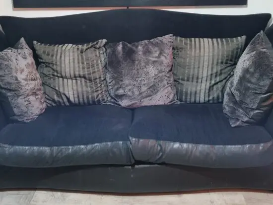 Calia Italia designer winged sofa with 2 matching armchairs