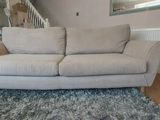 Oak Furniture Land 3 seater Milner retro style sofa