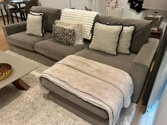 House of Frazer Grey sofa with Chaise