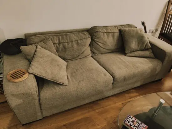 Beige sofa