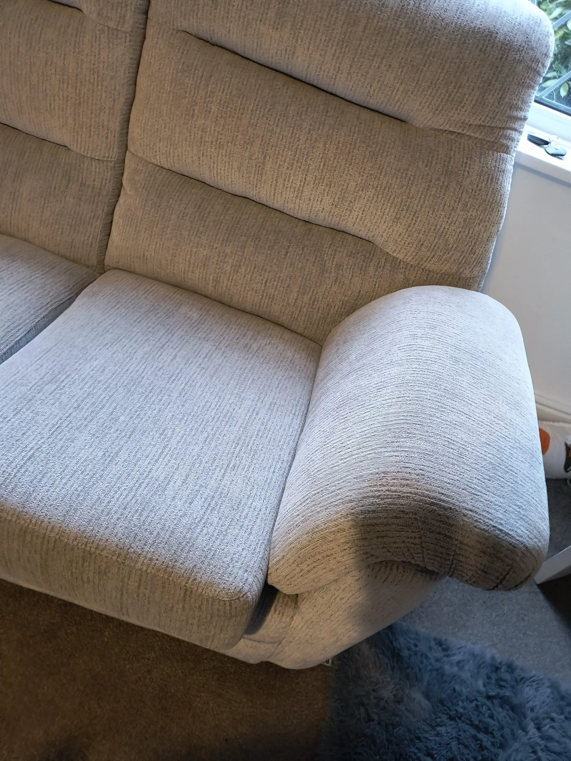 Beige 2 and 3 seater sofas