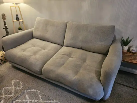 LOAF Large Banoffee Sofa in Cloudburst Bamboo Softie