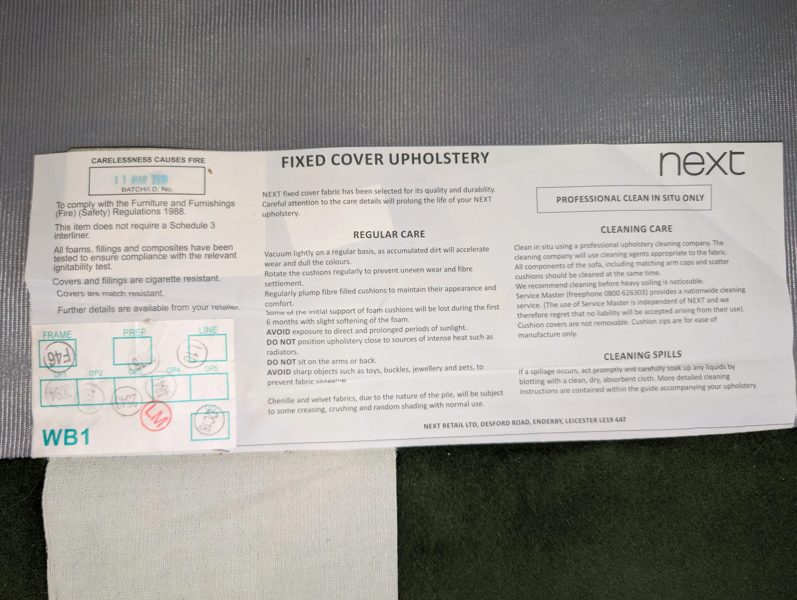 Next Large Dark Green Plush Velvet Brooklyn Casual Sit Sofa