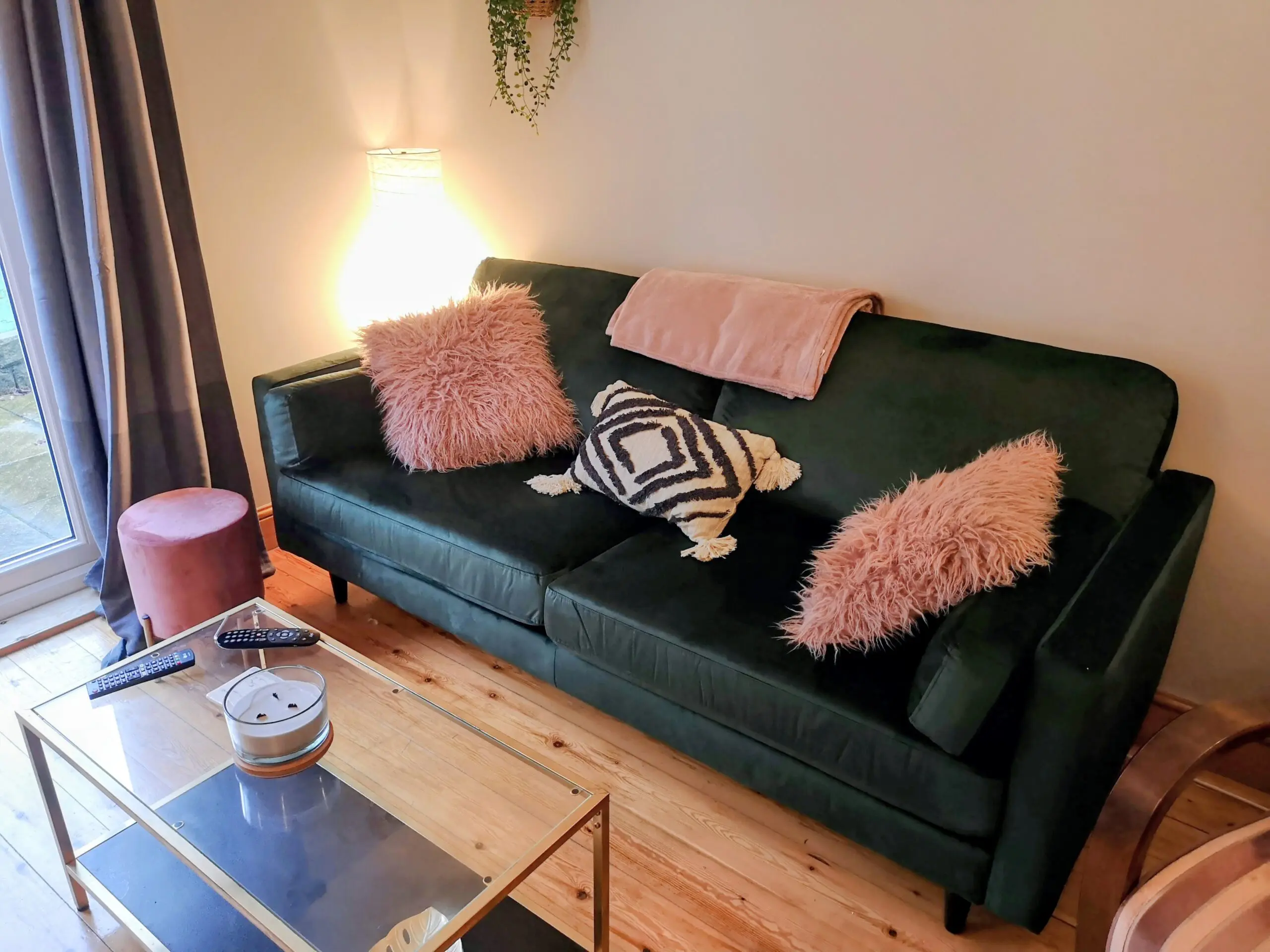 Dunelm 3 Seater Sofa - Dark Green