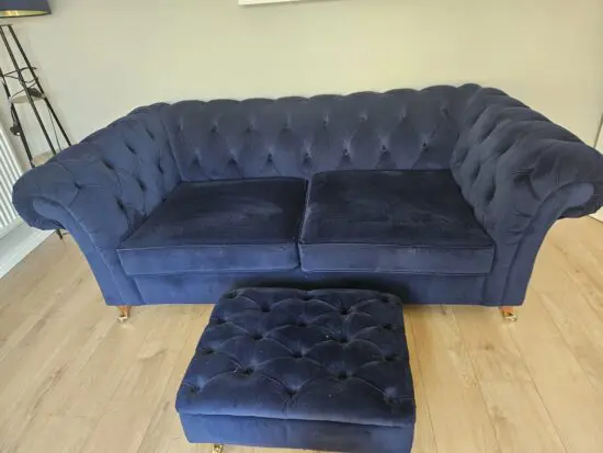 Next Navy 3 Seater Sofa