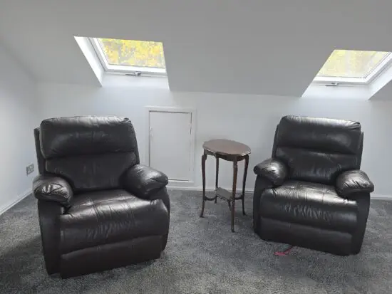 Pair of Dark brown armchairs