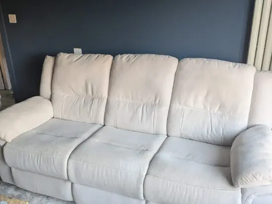 3 and 2 seater recliner, Grey/ Beige