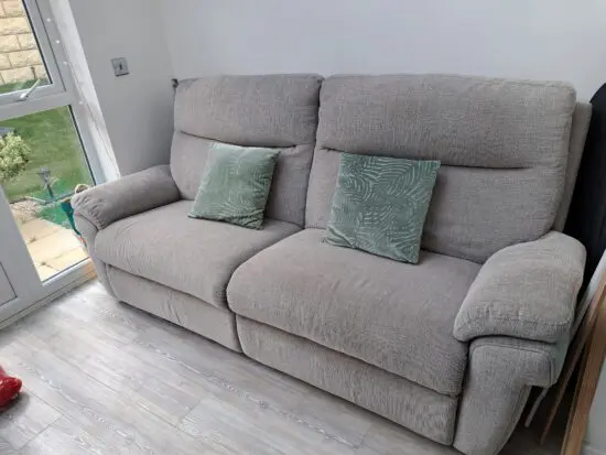 LAZY BOY SCS Tamla 3 Seater Power Recliner Sofa in Grey