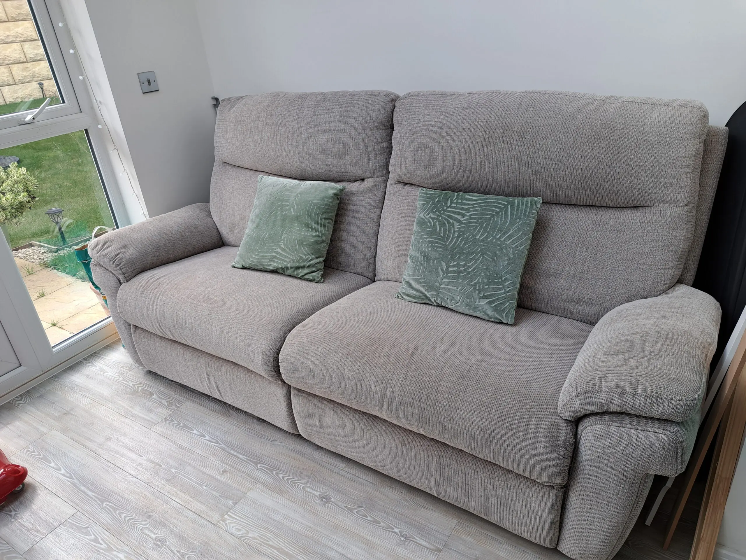 LAZY BOY SCS Tamla 3 Seater Power Recliner Sofa in Grey