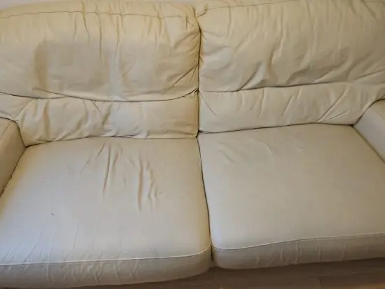Cream double sofa bed