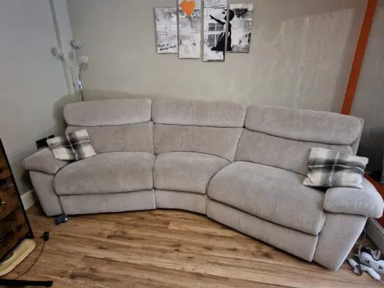 4 seater curve electric recliner