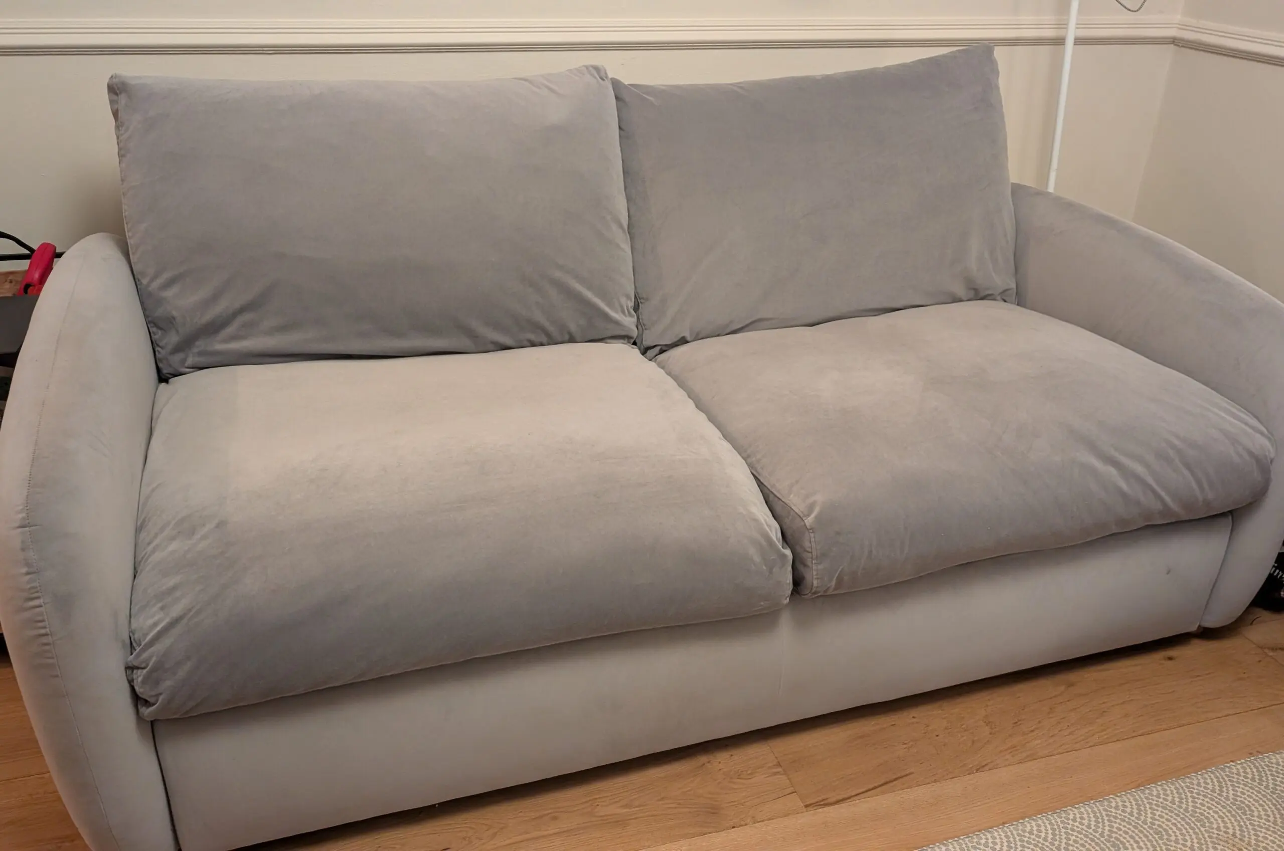 Snug Small Biggie 3 Seater Sofabed - Warm Grey