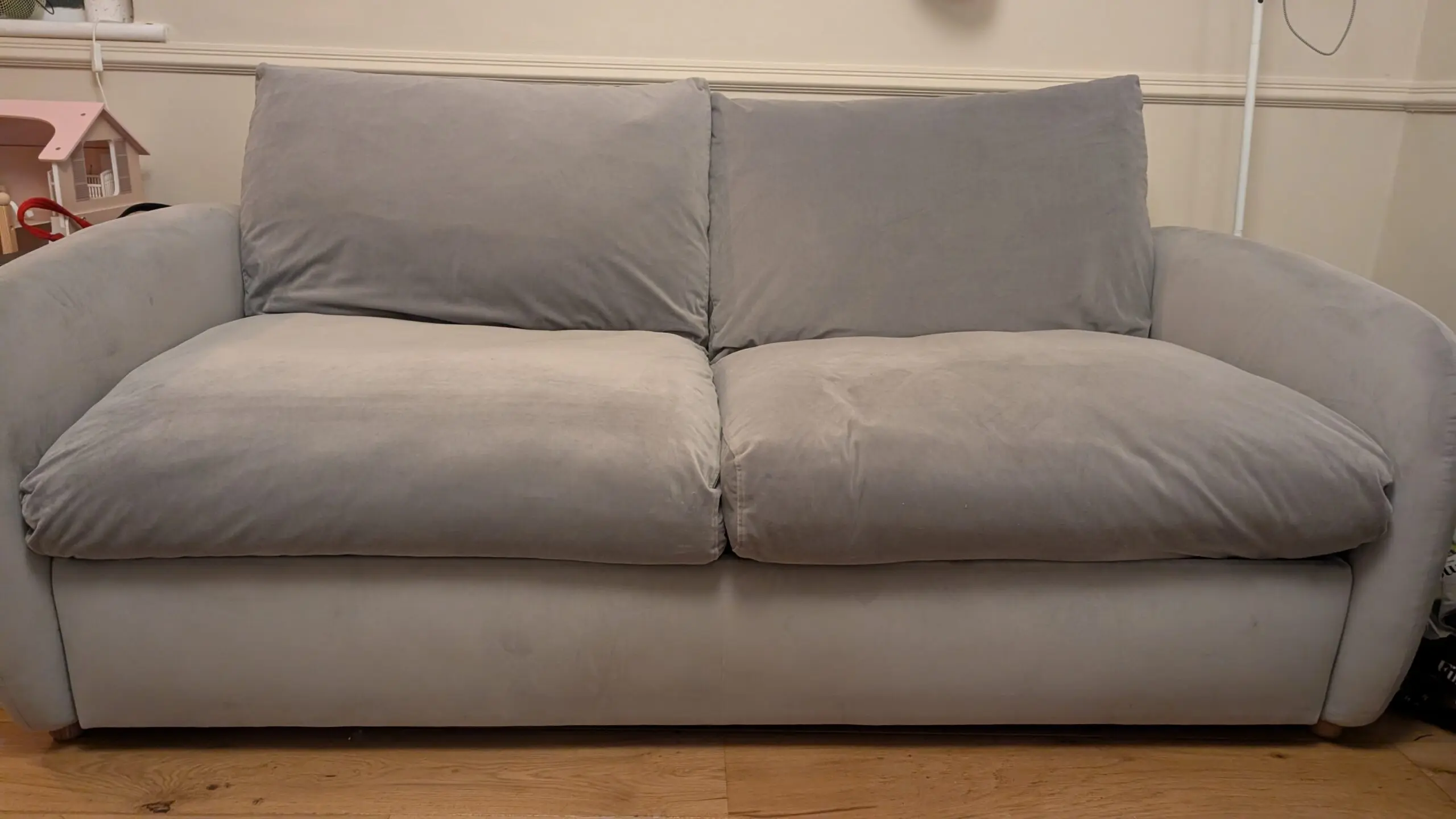 Snug Small Biggie 3 Seater Sofabed - Warm Grey