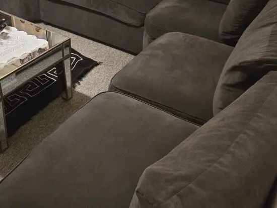 Stylish grey sectional Soofa