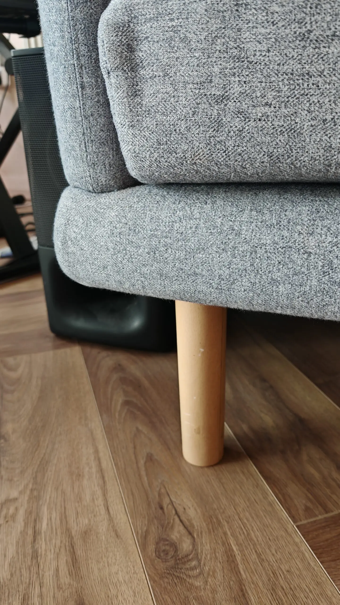 John Lewis Grey 3-seater sweep sofa and footrest