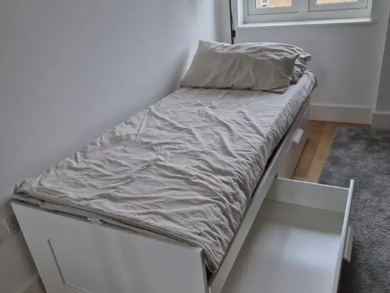 BRIMNES Bed with 2 drawers