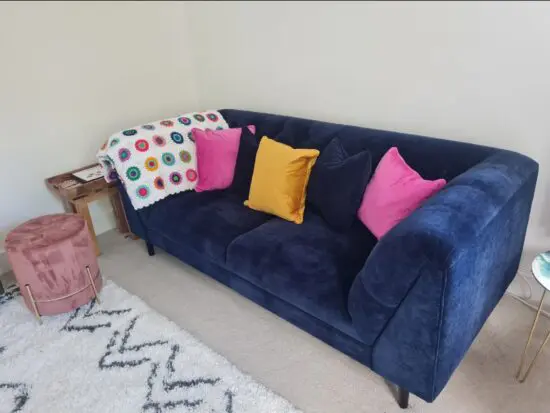 Navy Sofology 3 Seater Bridgerton Sofa