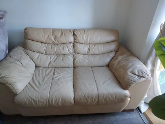 Beige 3 piece and 2 piece sofa set