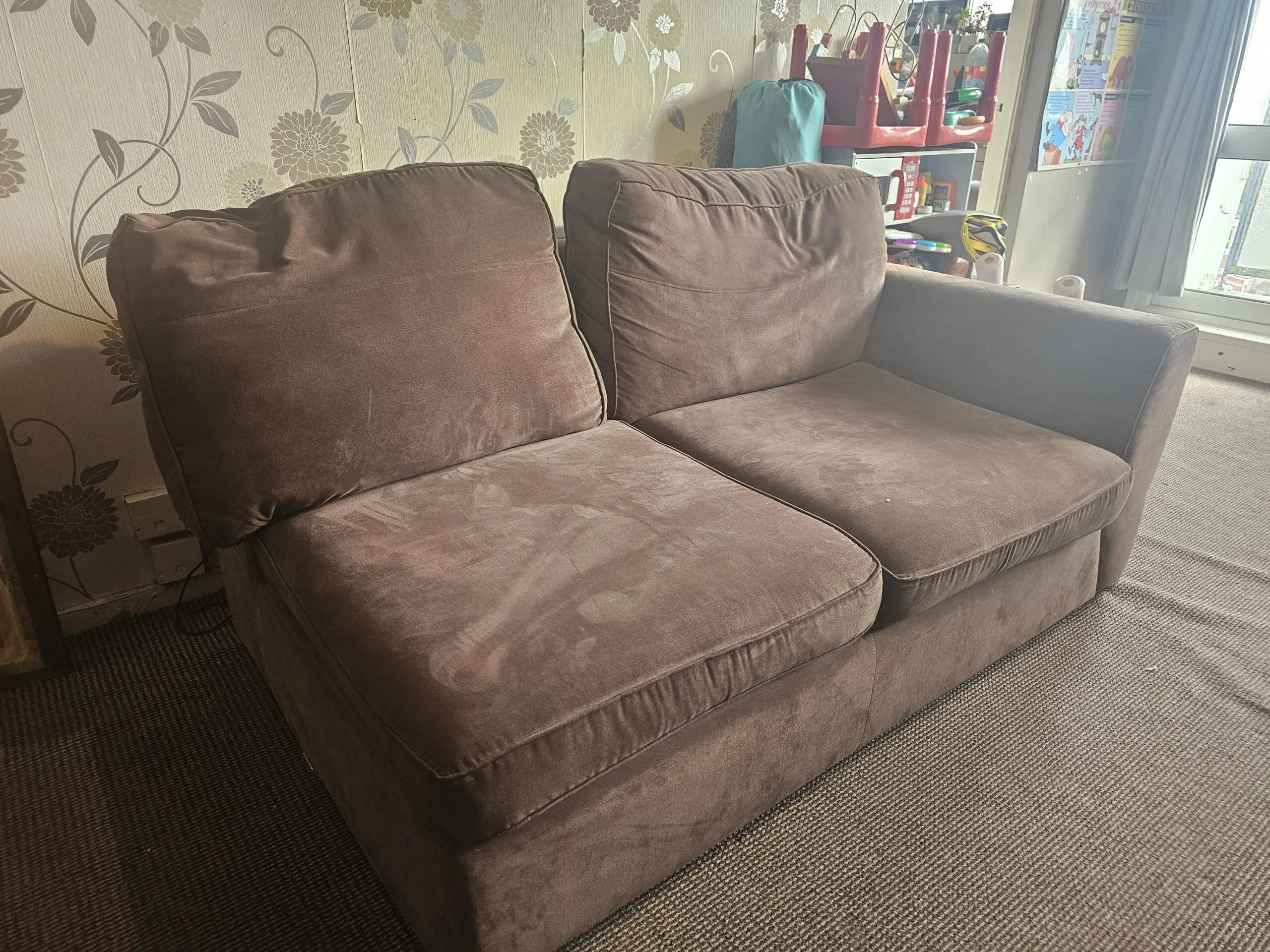 DFS brown Sturdy Sofa for sale