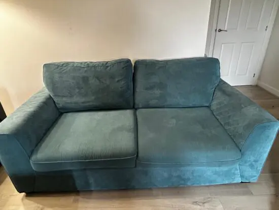 Green DFS sofa under warranty