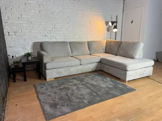 DFS Orka Stone Corner Sofa – 260 x 190cm