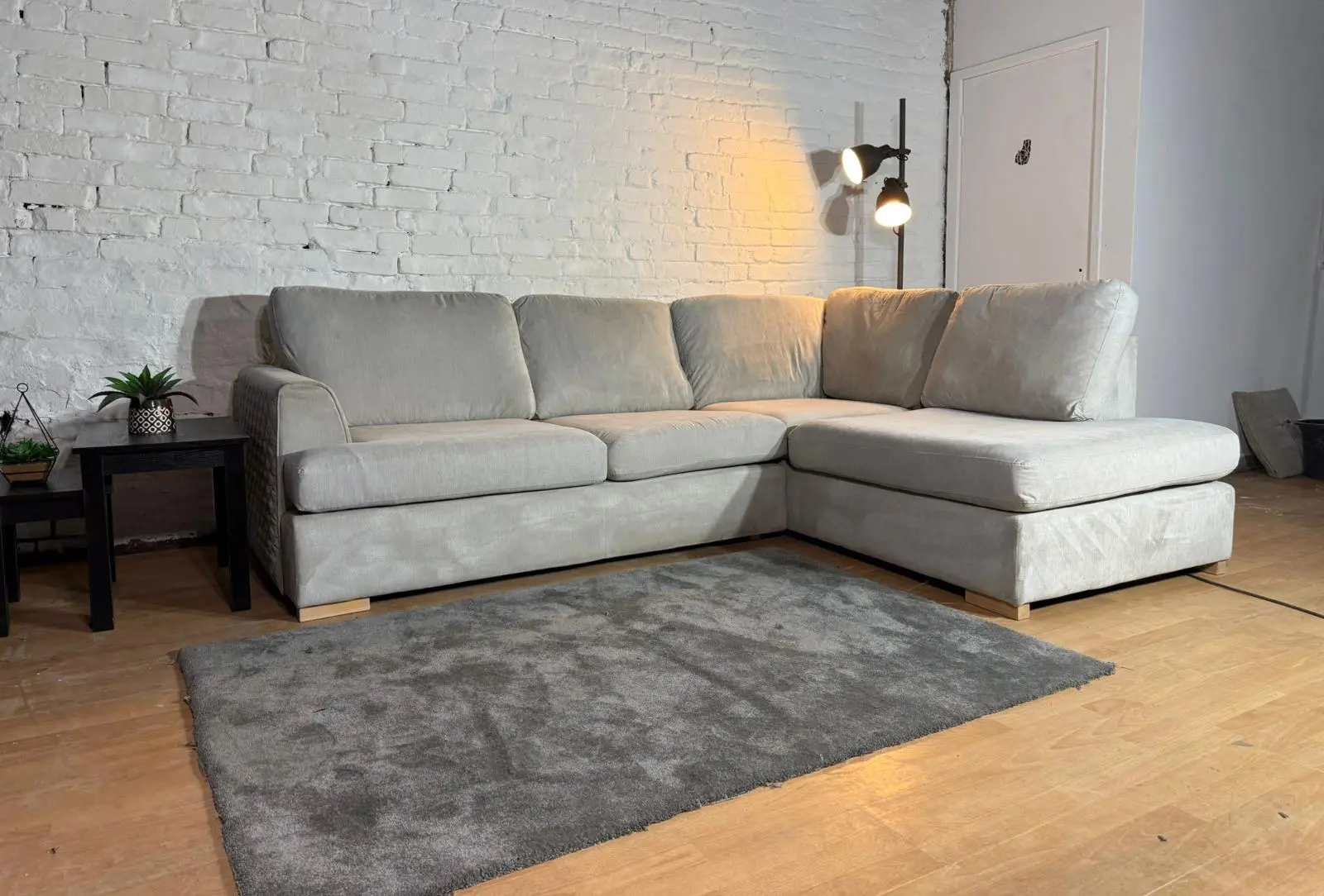 DFS Orka Stone Corner Sofa – 260 x 190cm