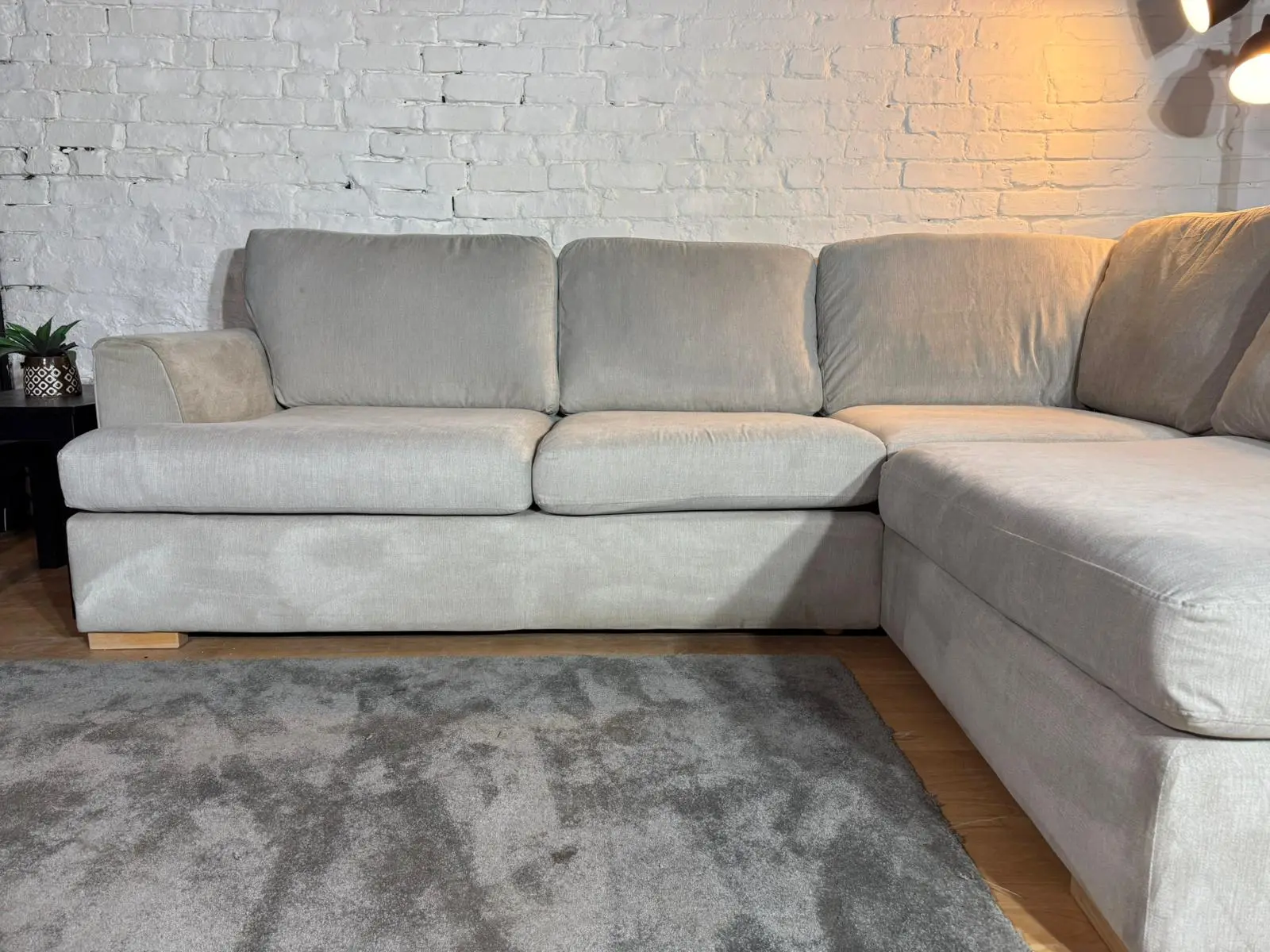 DFS Orka Stone Corner Sofa – 260 x 190cm