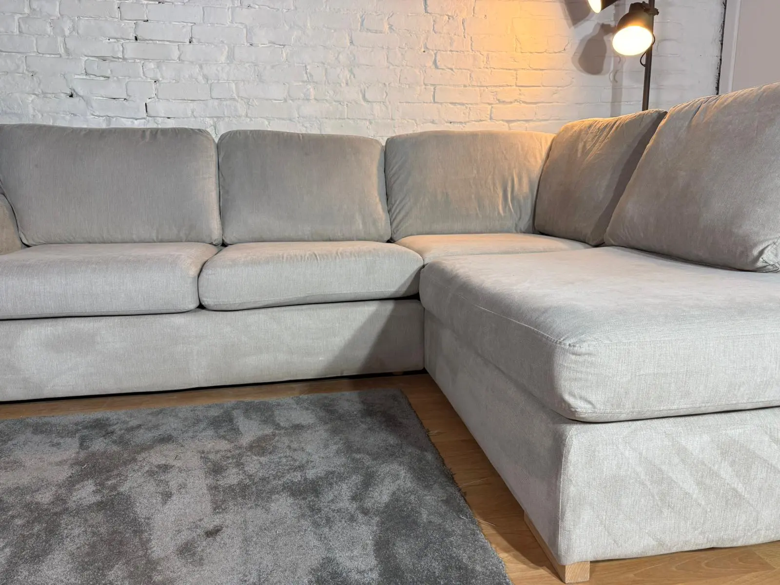 DFS Orka Stone Corner Sofa – 260 x 190cm