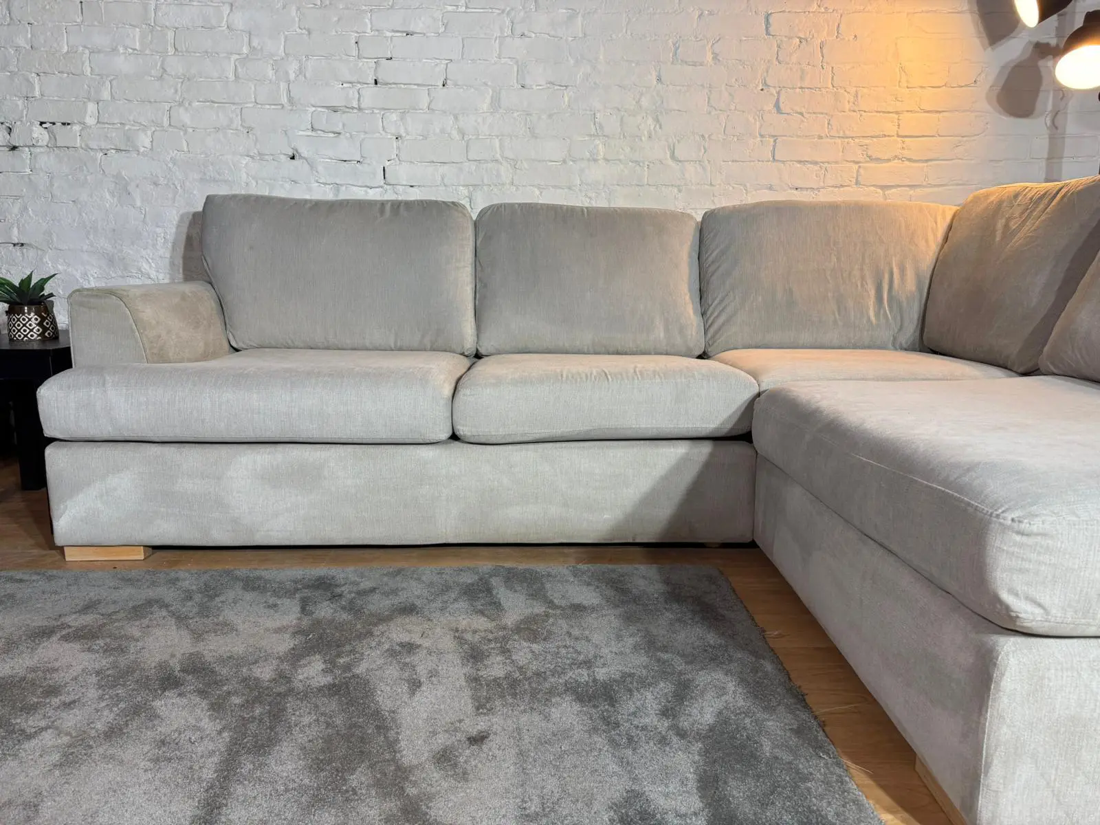 DFS Orka Stone Corner Sofa – 260 x 190cm
