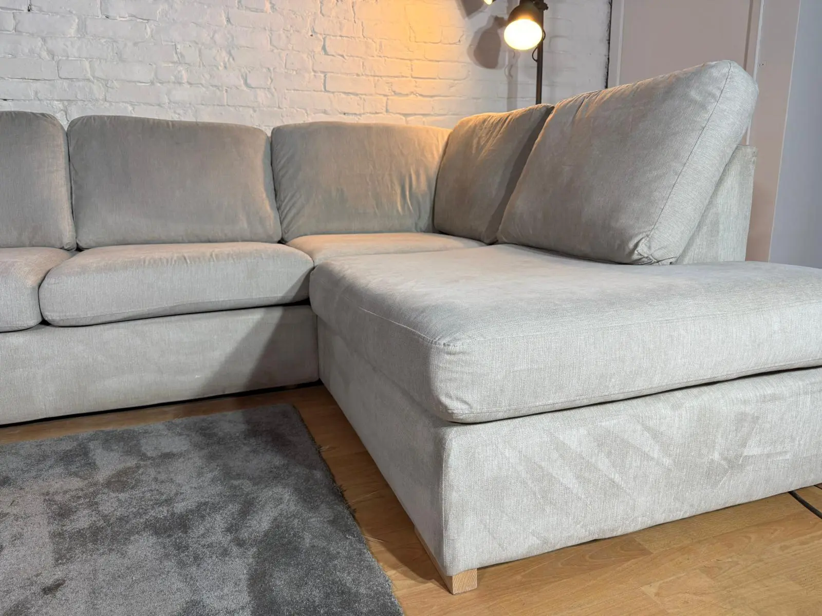DFS Orka Stone Corner Sofa – 260 x 190cm