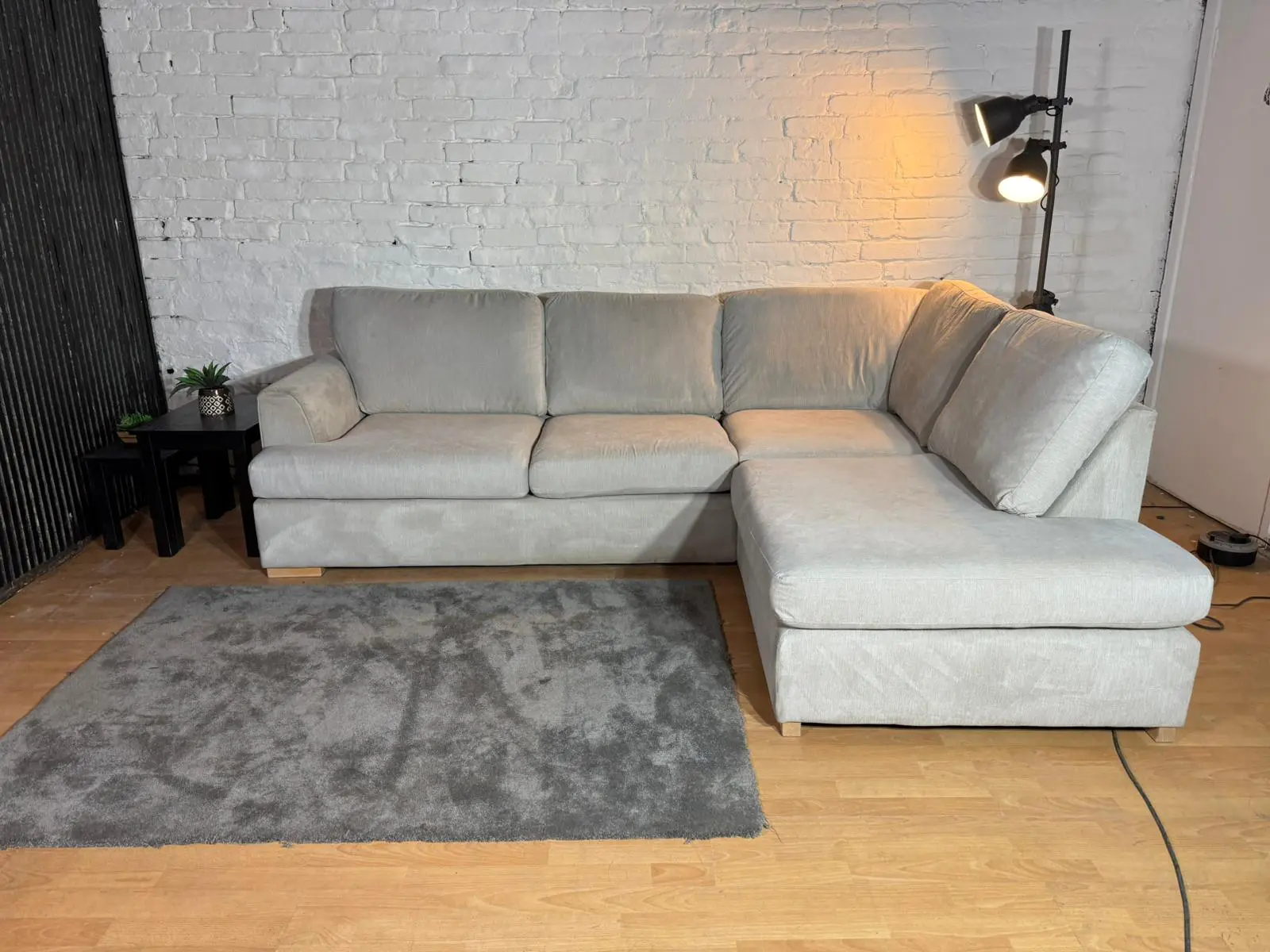 DFS Orka Stone Corner Sofa – 260 x 190cm