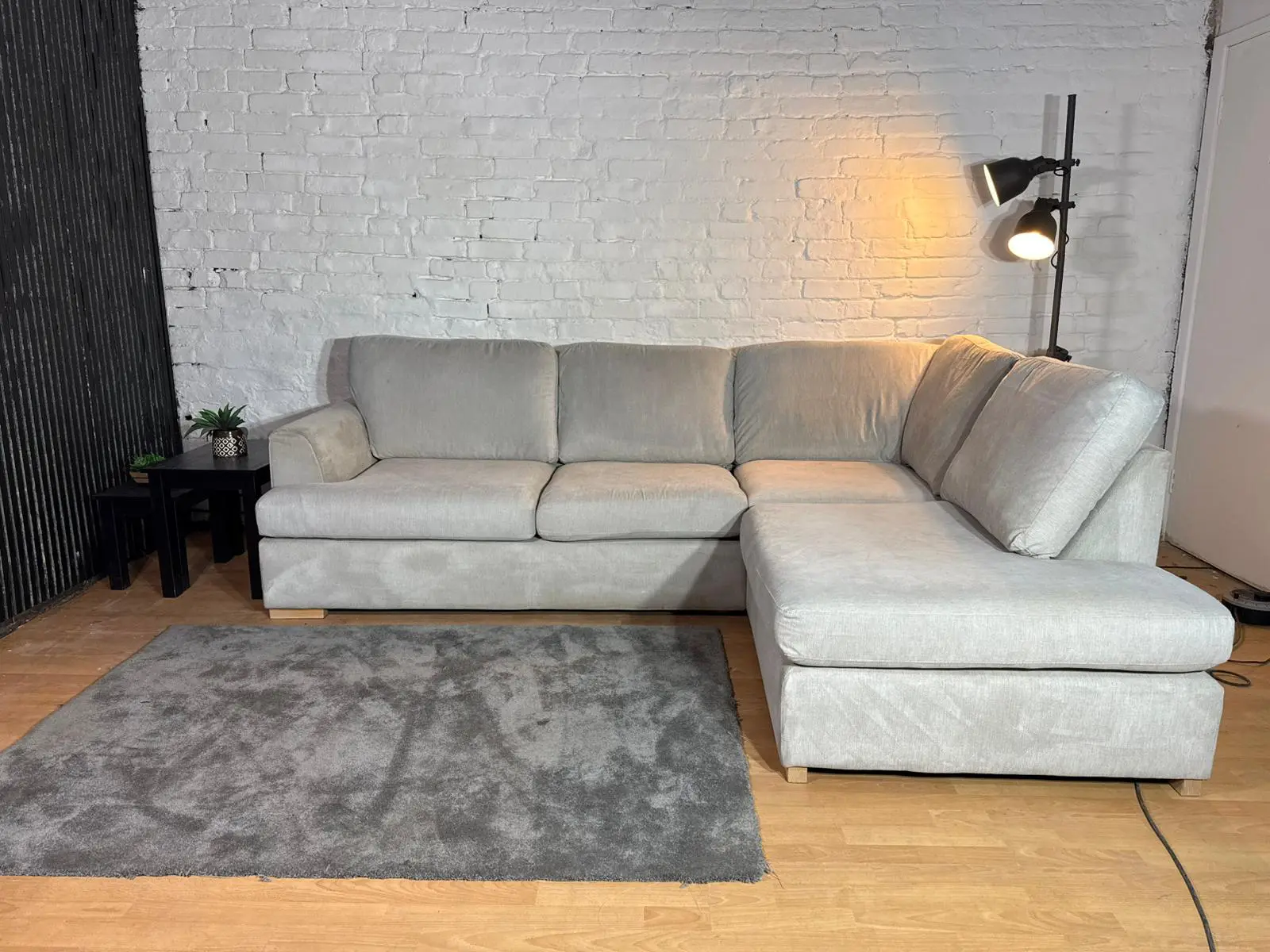 DFS Orka Stone Corner Sofa – 260 x 190cm
