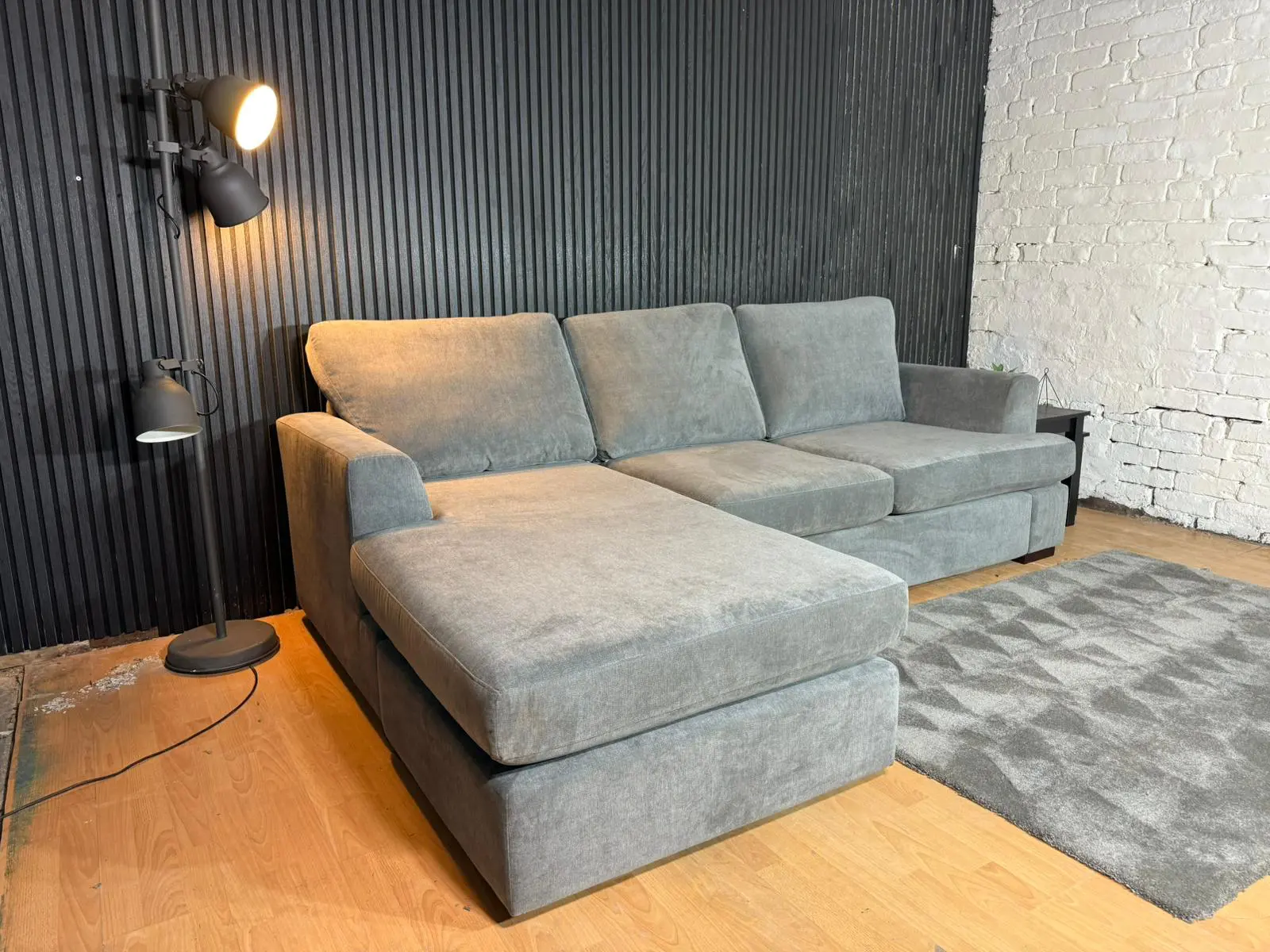 DFS Freya Reversible Corner Sofa – Grey Fabric