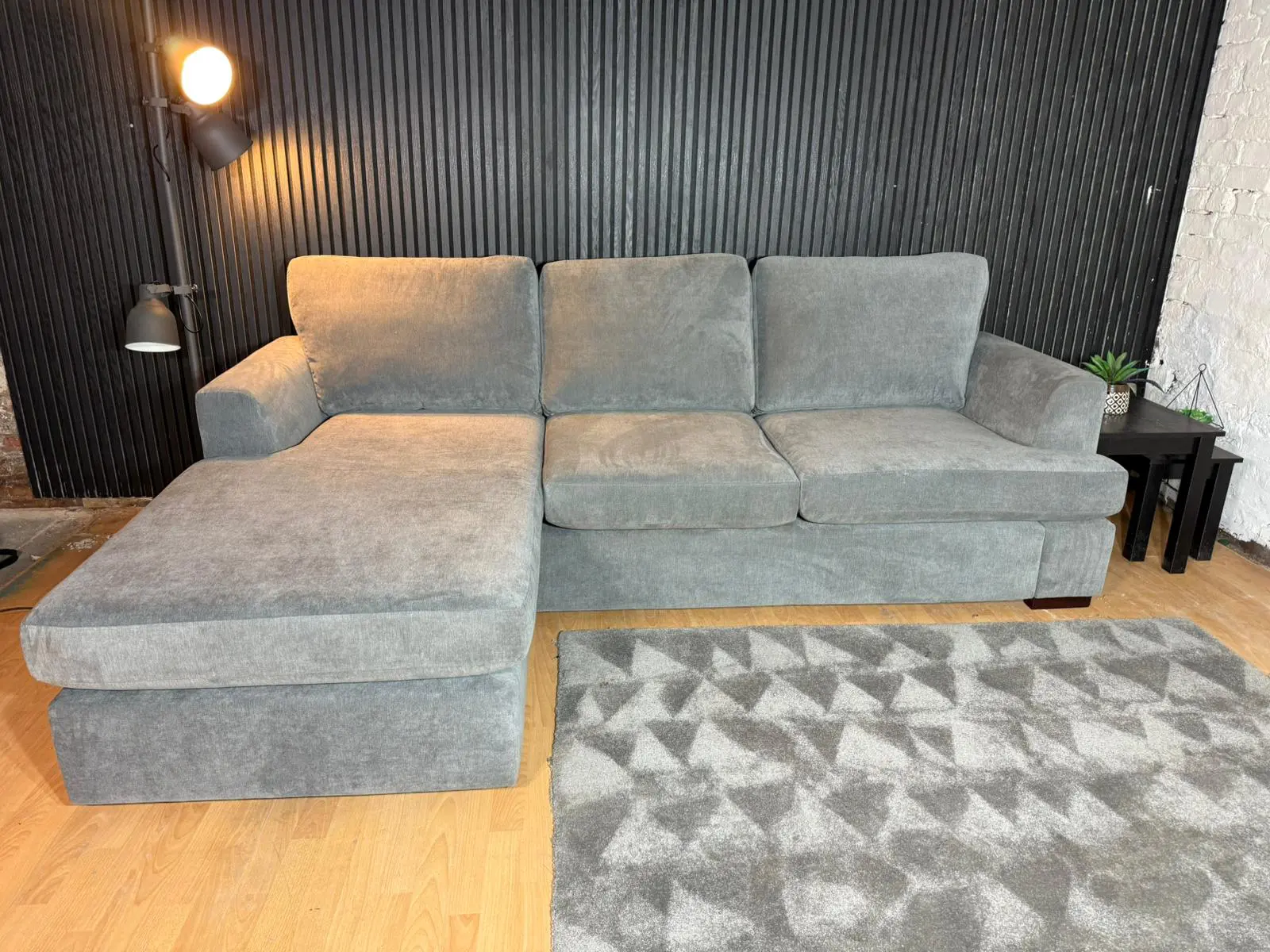 DFS Freya Reversible Corner Sofa – Grey Fabric
