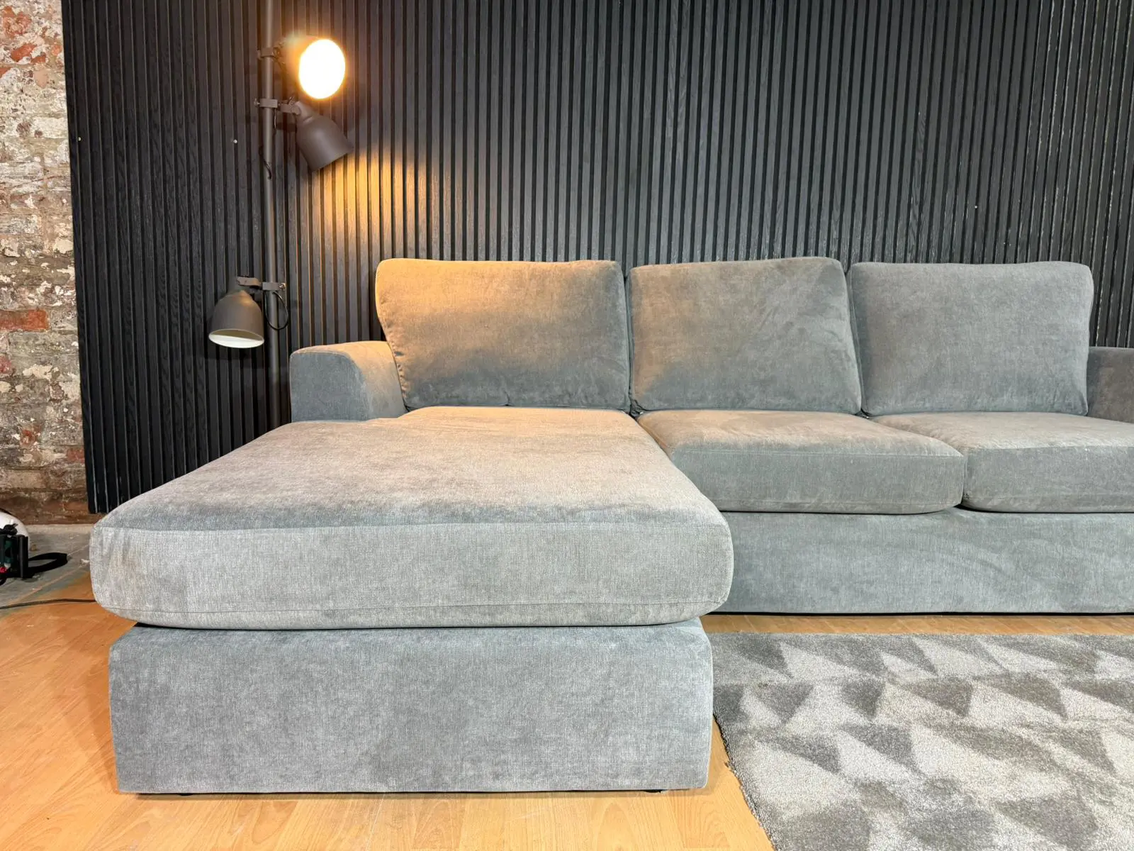 DFS Freya Reversible Corner Sofa – Grey Fabric