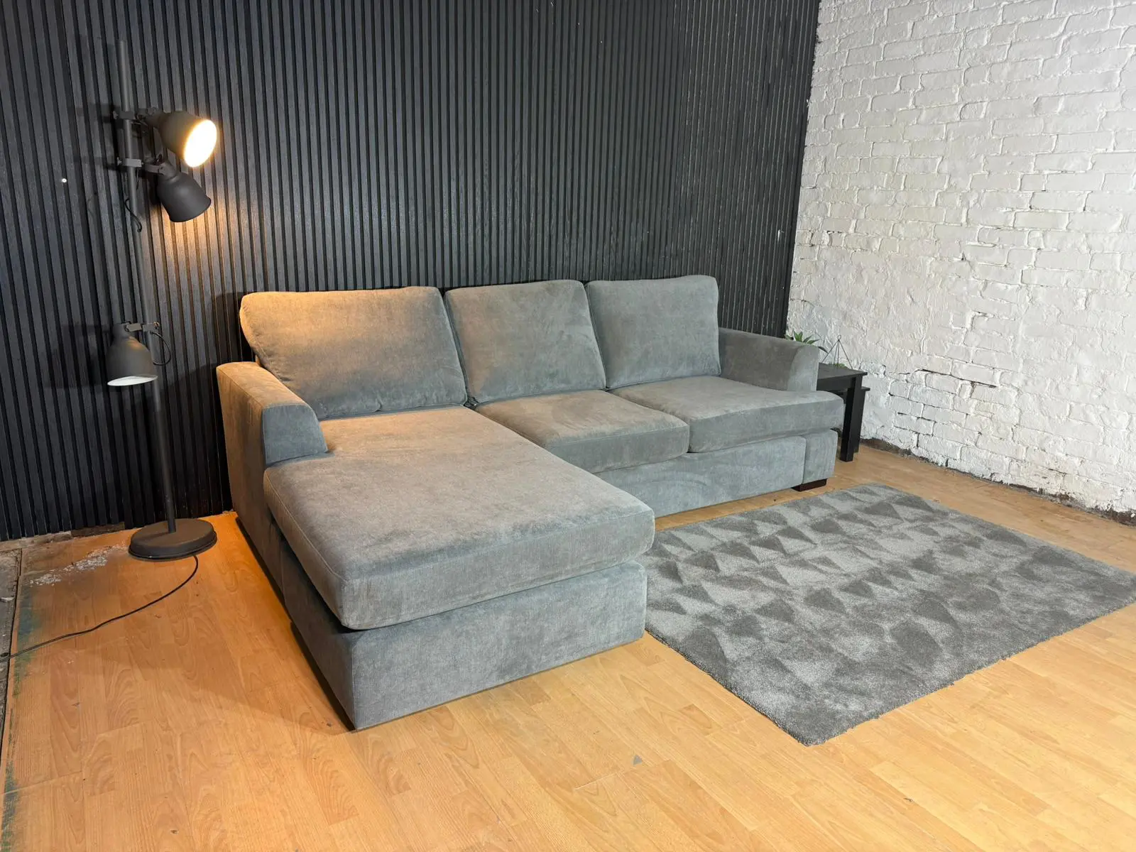 DFS Freya Reversible Corner Sofa – Grey Fabric