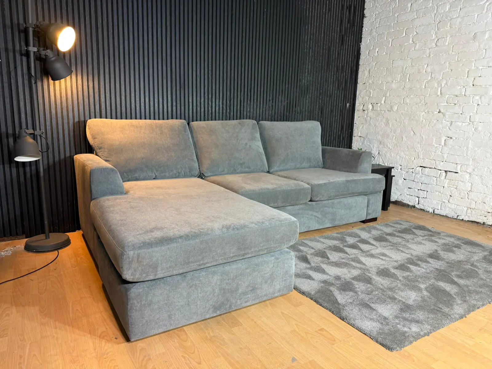 DFS Freya Reversible Corner Sofa – Grey Fabric