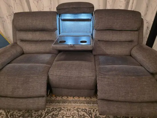 DFS Grey Power Recliner Sofa