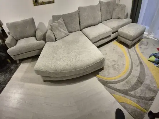 Next Parker Sofa Chaise in Light Grey