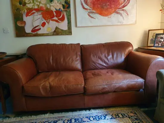 Large 2 seater beautiful leather sofa
