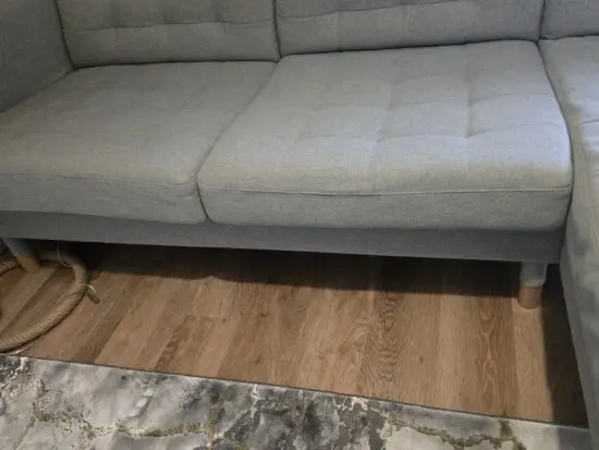 Ikea green corner sofa
