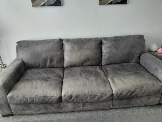 DFS large leather settee