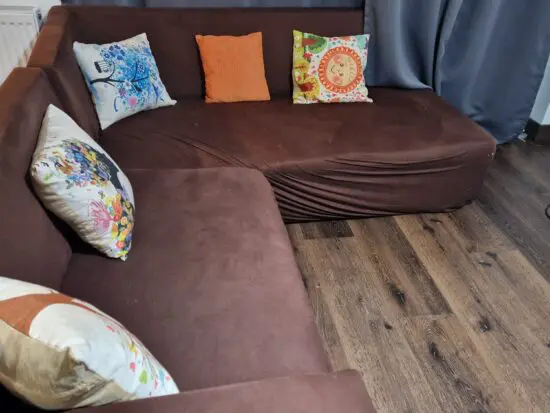 Beige Sofa - (3 + 2) 5 Seater L shape