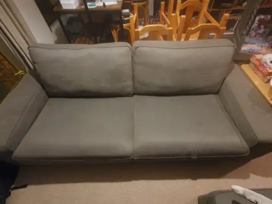 Ikea Grey Kivik 3 Seater Sofa with Foot Stool