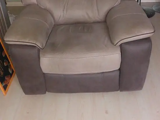 Grey, electric recliner