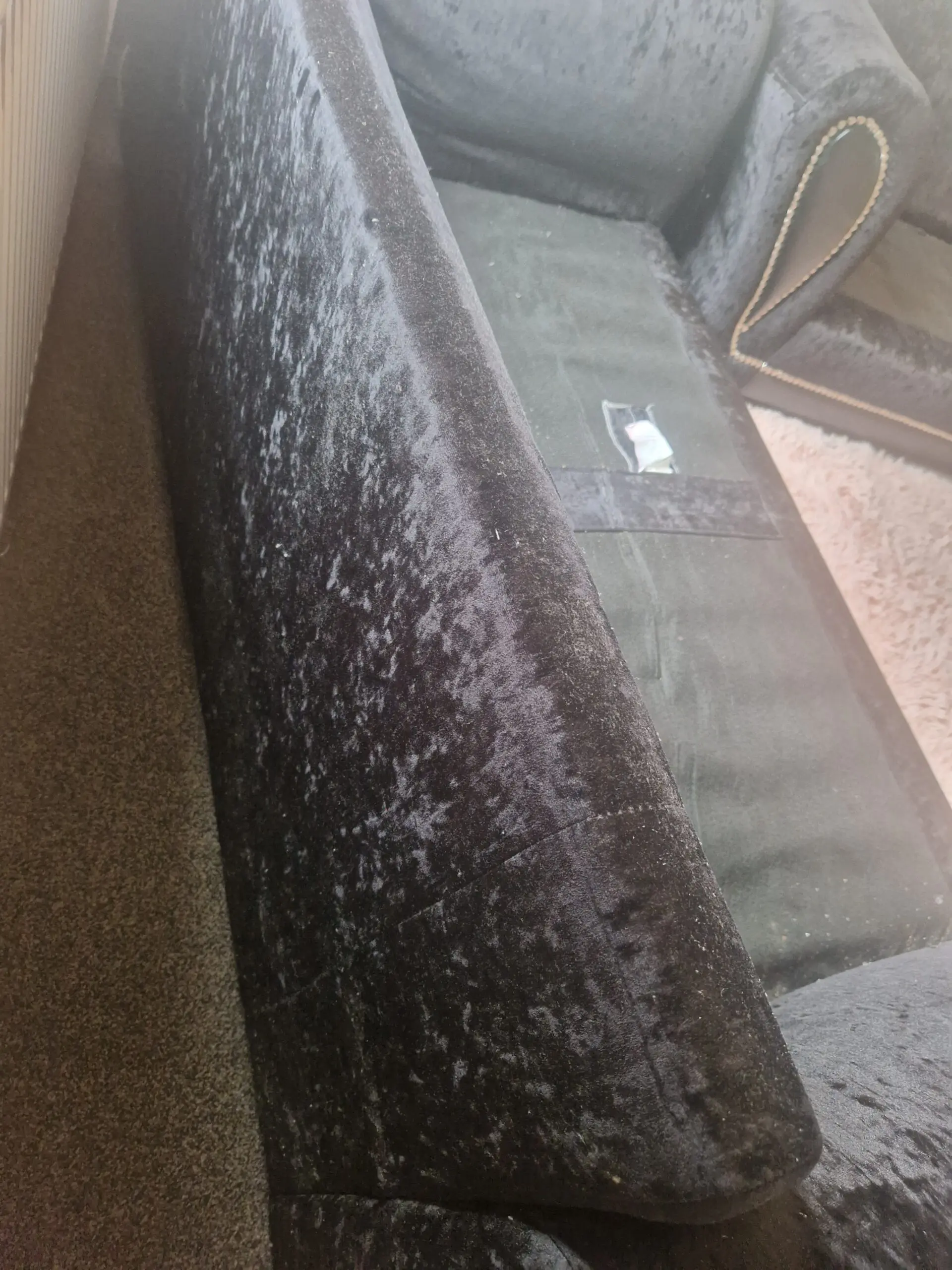 DFS BLACK 4 SEATER AND 3 SEATER SOFAS