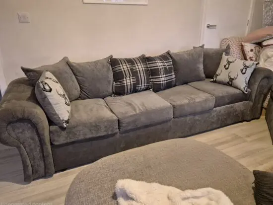 Verona 4 seater sofa and Footstool