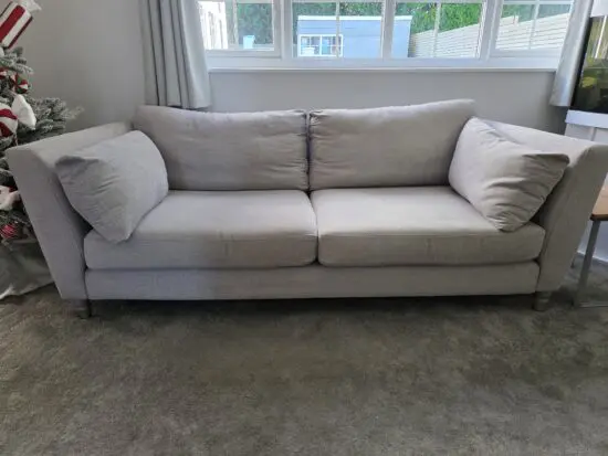 DFS Grey Claudette 4 Seater Sofa