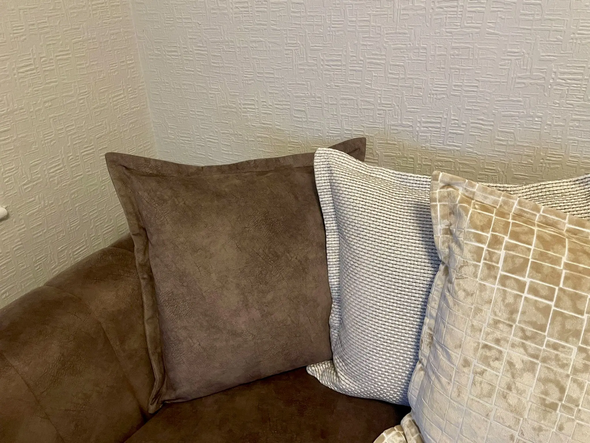 DFS Cherished 3 seater pillow back sofa & cuddler pillow back sofa