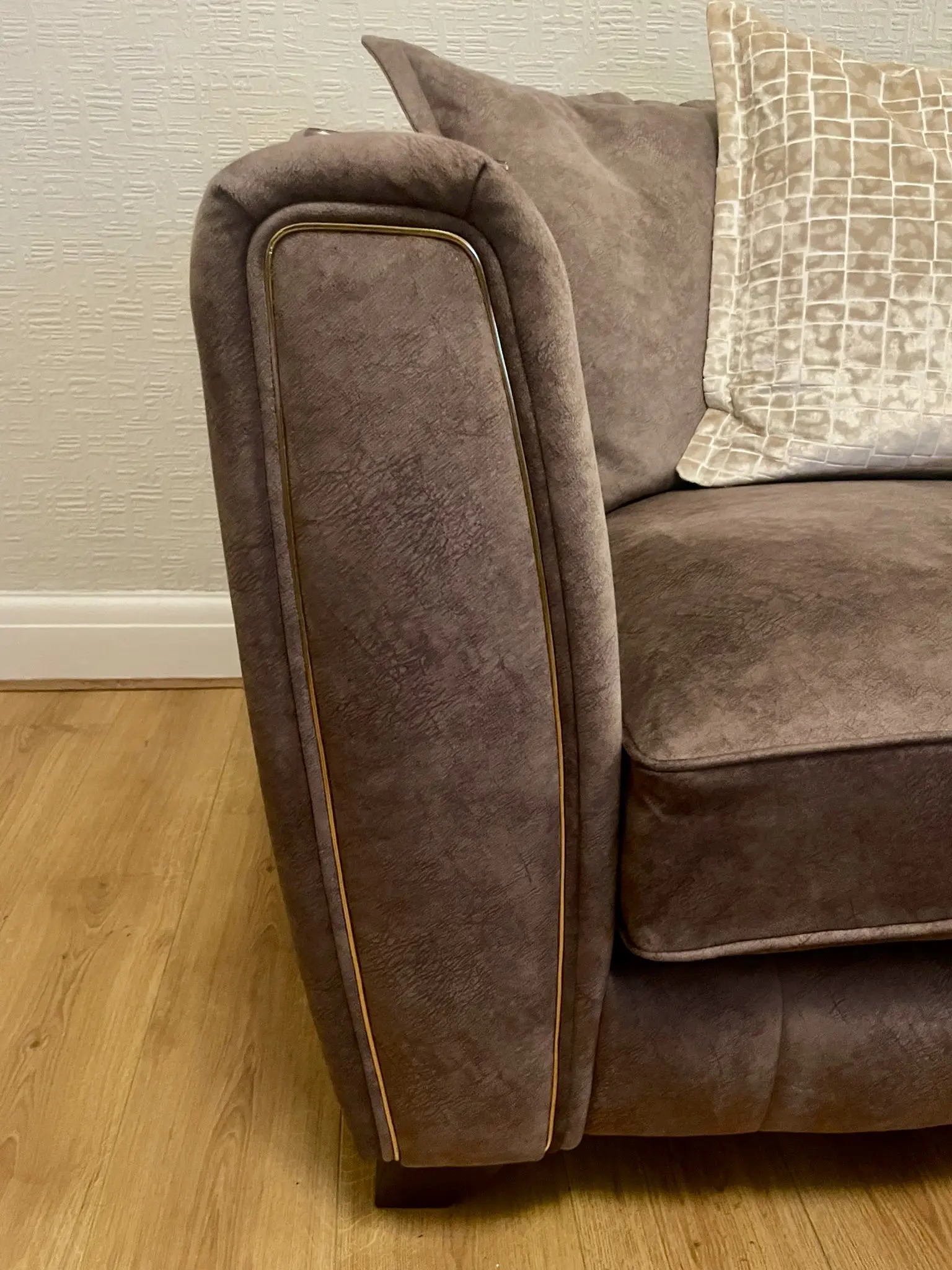 DFS Cherished 3 seater pillow back sofa & cuddler pillow back sofa